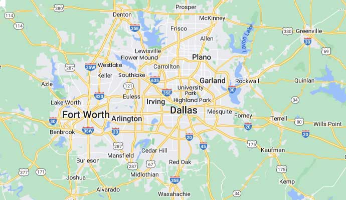 North Texas Generators Service Area Map