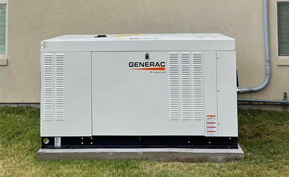 Installed generac generator