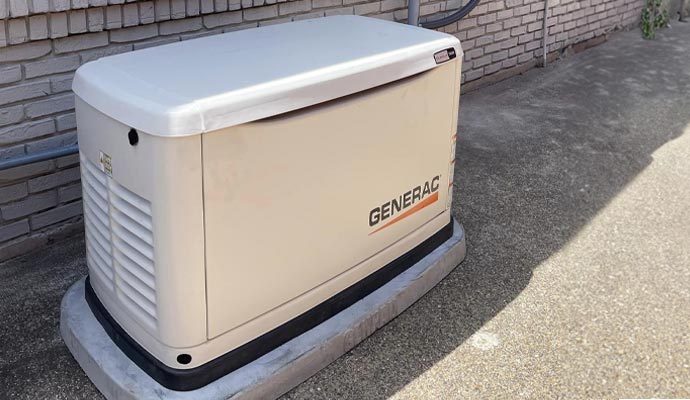 A newly installed generator