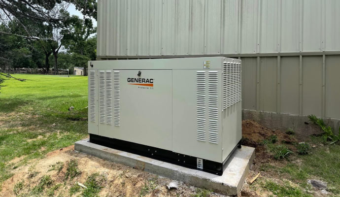 Installed Generac home generator