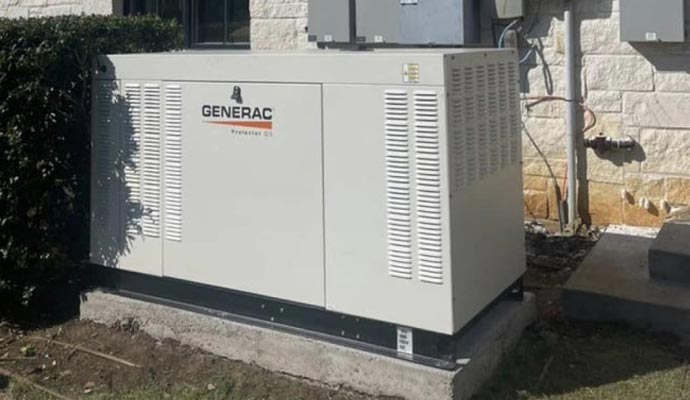 An installed generac generator