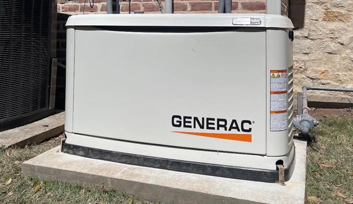 Installed generator.